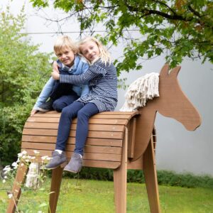 Holzpferd für den Garten